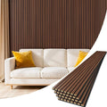 4 Pack Wood Panels for Wall, 94.4" x 12.8" Acoustic Wood Slat Wall Panel for by Vellorise