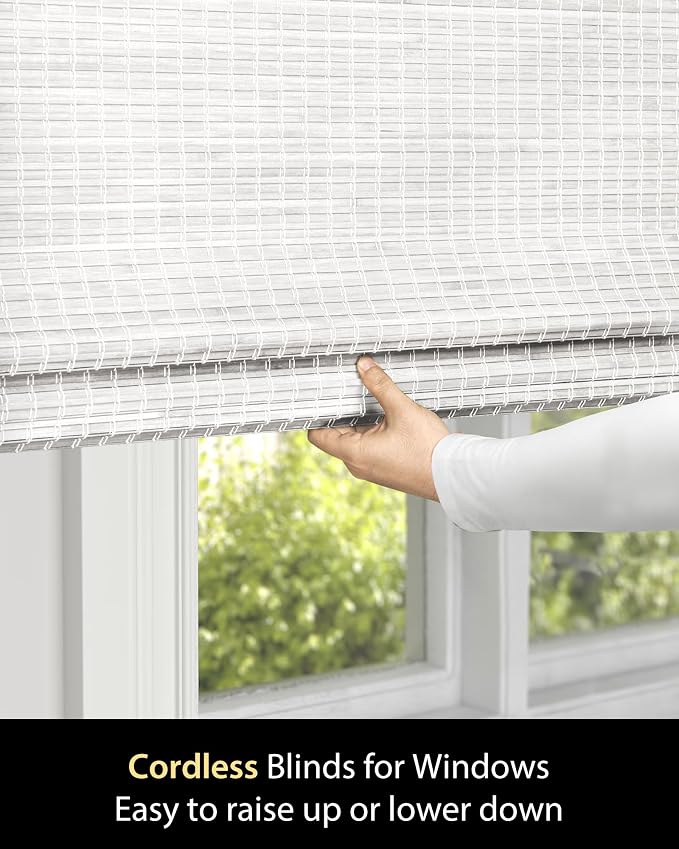 UNISHADES Cordless Bamboo Roman Shades - Image 3