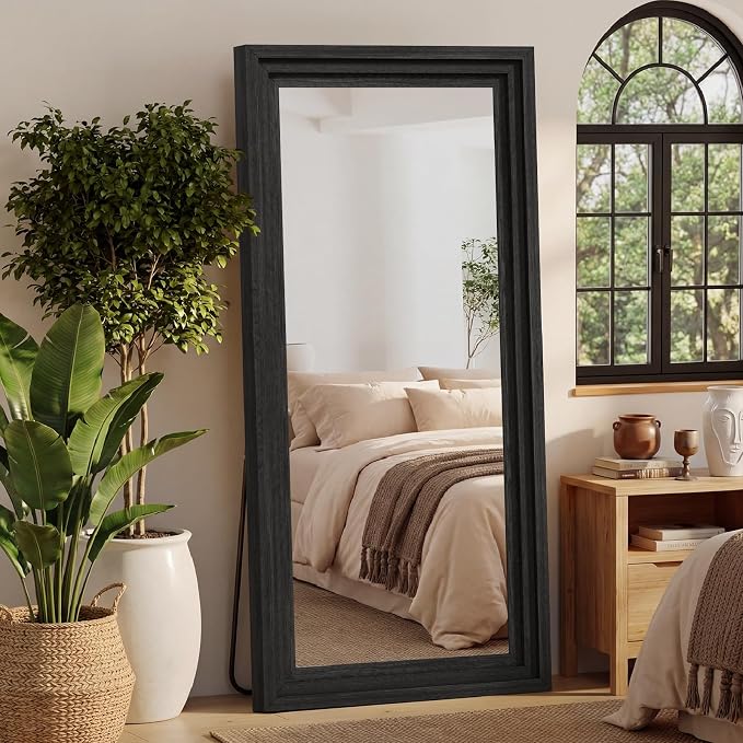 Full Length Mirror 71"x30", Large Solid Wood Frame Floor Mirror, Leaning Floor - Image 7