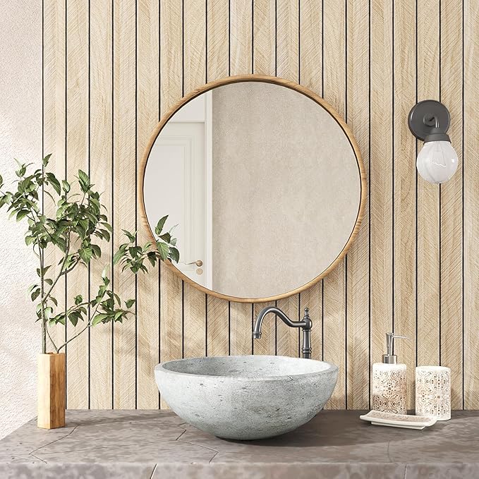 VEELIKE Large Roll Wood Wall Panels 30''x118'' White Oak Wood Slat Peel and - Image 4