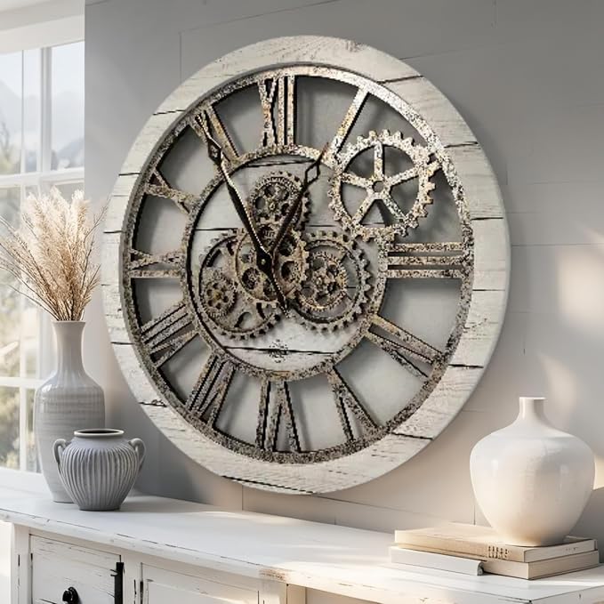 ImprovingLife The Gears Clock The Original Real Moving Gear Wall Clock Vintage - Image 2