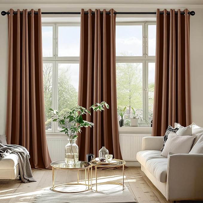 MIULEE Blackout Curtains for Bedroom Living Room 2 Panels, Thermal Insulated - Image 6
