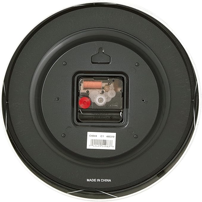Bulova Winston Wall Clock C4844 | 10" Diameter | Metal Design - Image 3