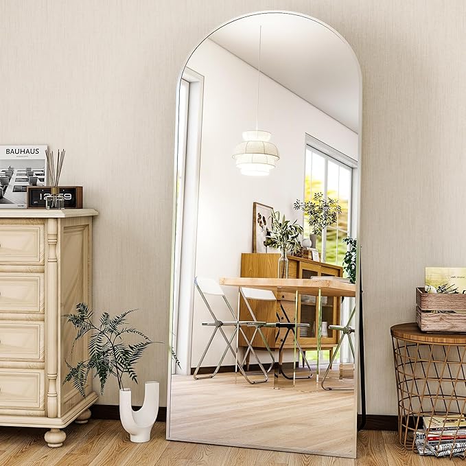 HARRITPURE 56"x21" Arched Full Length Mirror Free Standing Floor Mirrors - Image 2
