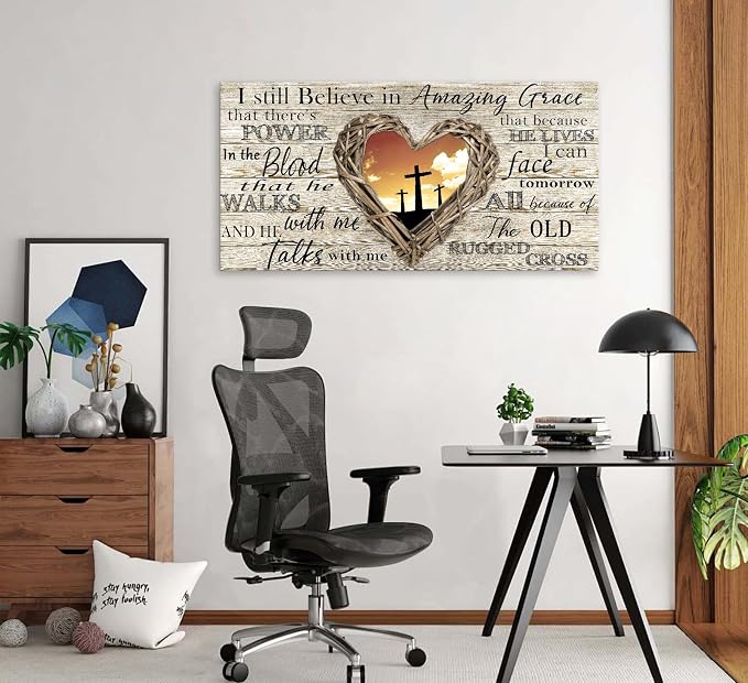Cao Gen Decor Art A63598 Amazing Grace Wall Art Decor Canvas Print Picture - Image 4