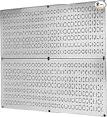 Wall Control Pegboard Rack Garage Storage Galvanized Steel Horizontal Peg Board by Wall+Control