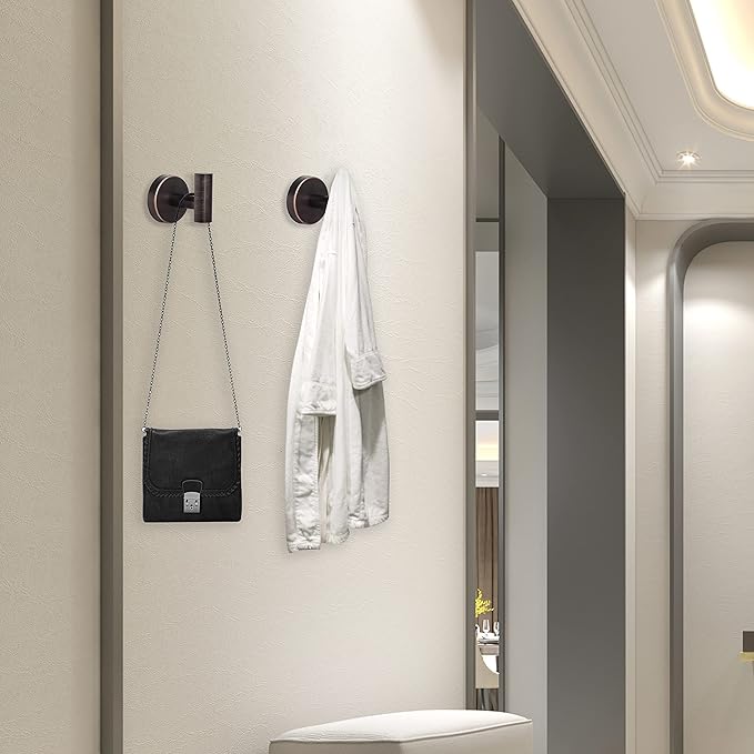 Bathroom Robe Towel Hooks Coat Wall Hook Stainless Steel Heavy Duty Door Hanger - Image 6