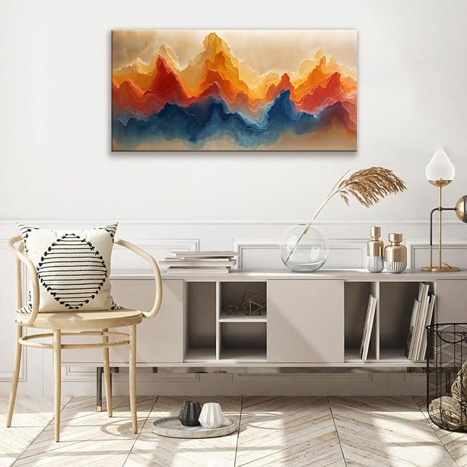 Canvas Wall Art Decor Artwork Modern Paintings Abstract Wall Decor Maximalist - Image 2