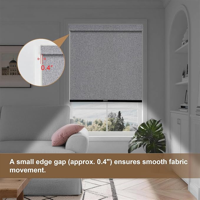 SUNOFF No Drill Tools Cordless Blackout Roller Shades Blinds - Image 7