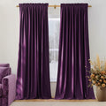 NICETOWN Purple Velvet Curtains 90 inch Long by NICETOWN