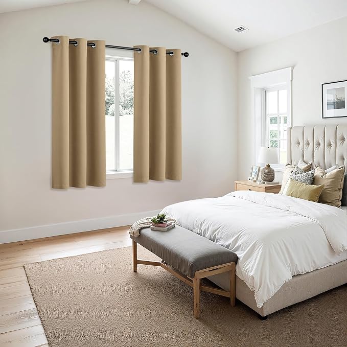 MIULEE Blackout Curtains for Bedroom Living Room 2 Panels, Thermal Insulated - Image 6