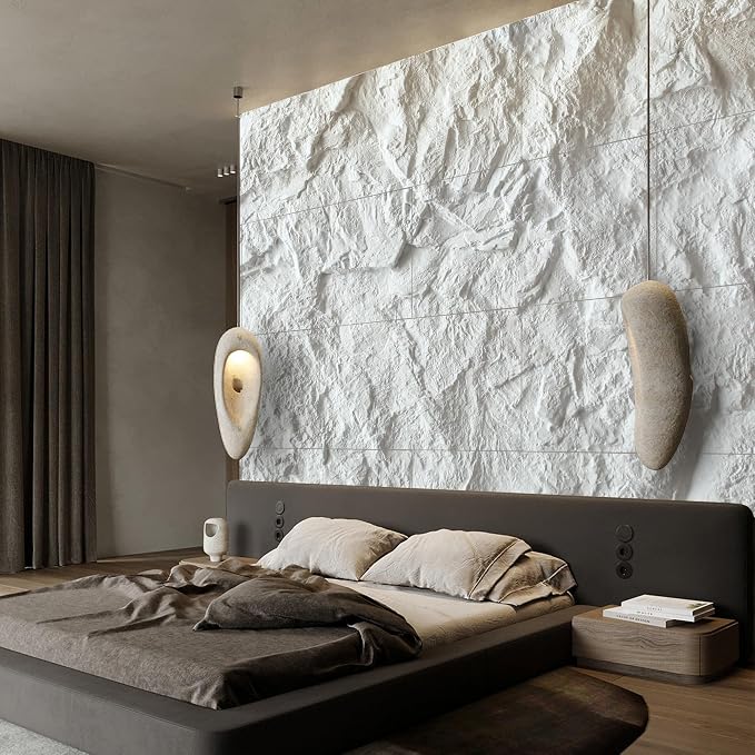 KASARO 3D Faux Stone Wall Panels, Home & Office Accent Wall, Easy Install - Image 3