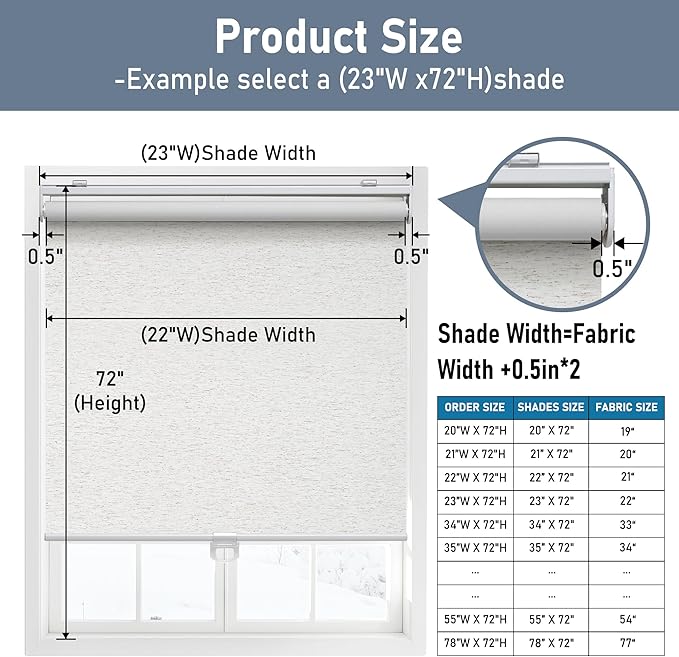 Cordless Roller Shades Blackout Blinds - Image 3