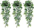 Whonline 3 Pack Artificial Hanging Plants Fake Plants by WHONLINE