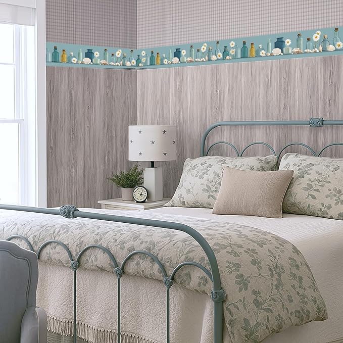Coastal Wallpaper Border 196x4 Inch Peel and Stick Wall Border Self Adhesive - Image 7
