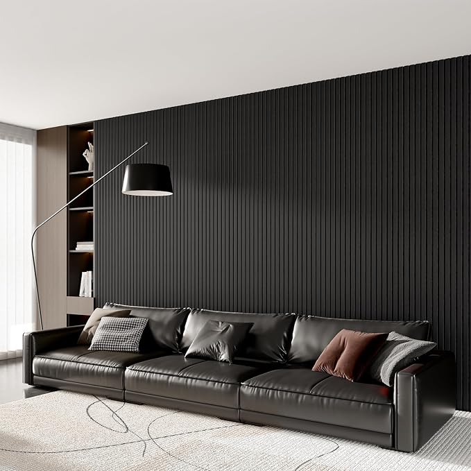 Wood Slat Acoustic Panels, 4 Pack 94" x 8"/ 240 x20cm Wood Wall Panels - Image 8