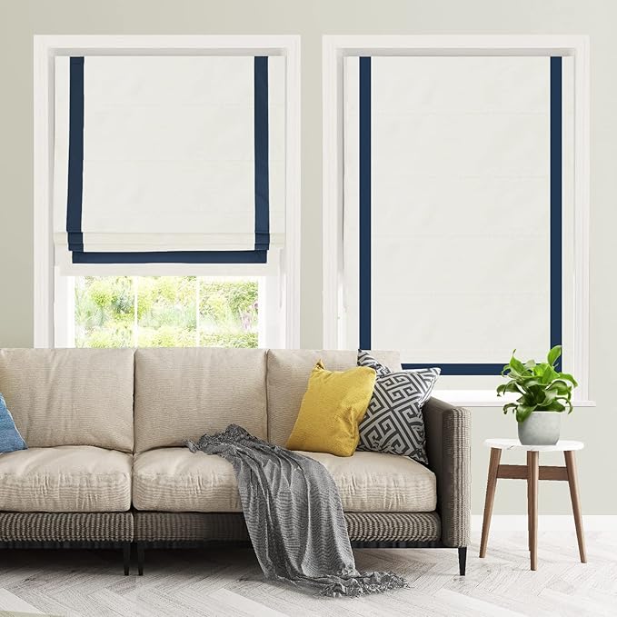 DEJAVU Roman Shades With Ribbon Border - Image 2