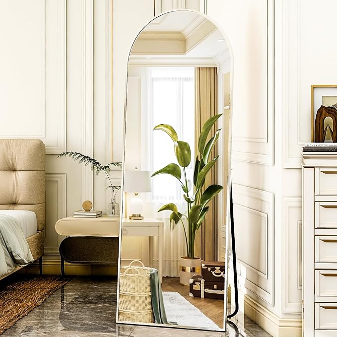 HARRITPURE 64"x21" Arched Full Length Mirror Free Standing Floor Mirrors - Image 7