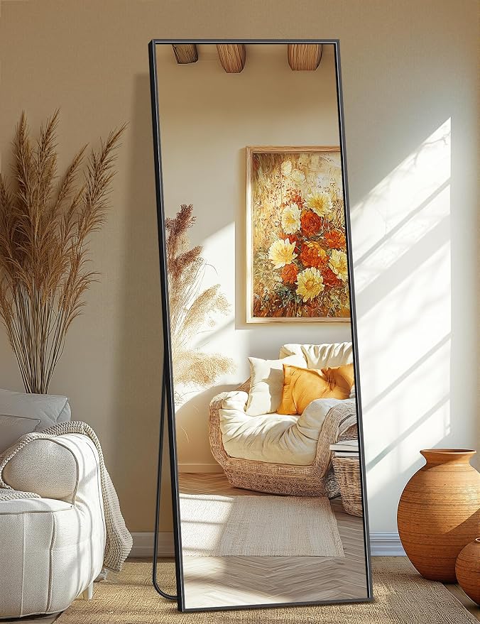TRAHOME Full Length Standing Mirror, Free Standing or Wall Mount by TRAHOME