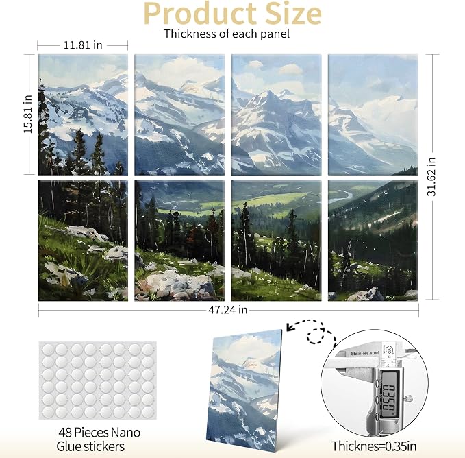 Art3d Soundproof Wall Panels 48"x32", Sound Absorbing Decorative Wall Panels - Image 5