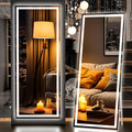 Hasipu Full Length Mirror with Lights, Full Body Dressing Hanging Mounted Mirror by Whatssuitableisthebest