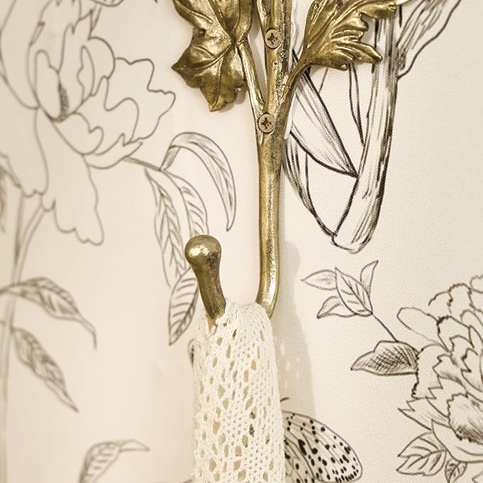 SOFFEE DESIGN 2pcs Metal Gold Coat Hooks - Image 8