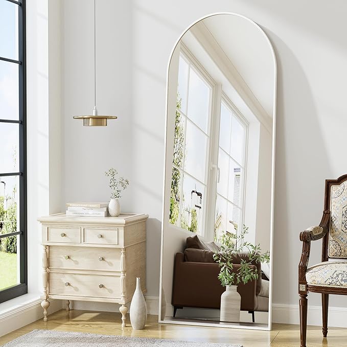 Arched Floor Mirror, Standing Mirror Hanging or Leaning, Body Mirrors by ZMYCZ