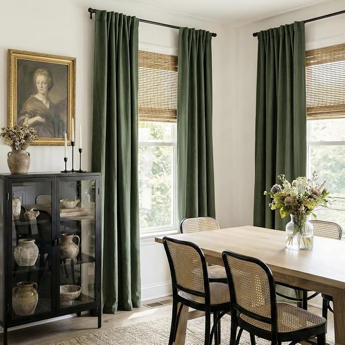 100% Blackout Shield Linen Blackout Curtains - Image 6