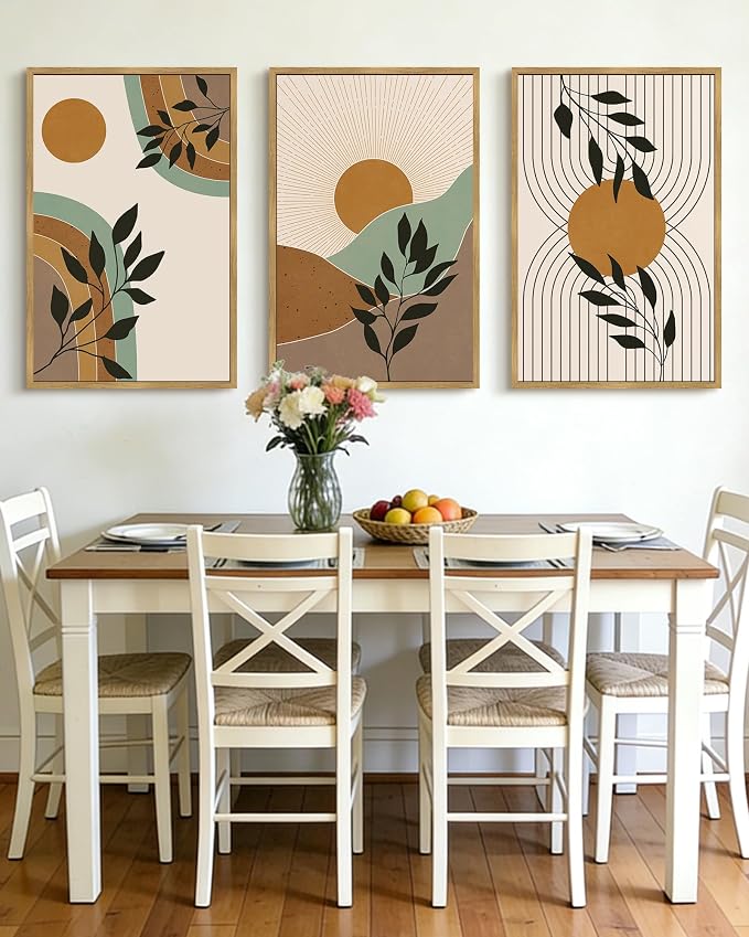PHOPAGO Boho Wall Art Sage Plant Botanical Framed Wall Printing Large 24x36in - Image 6