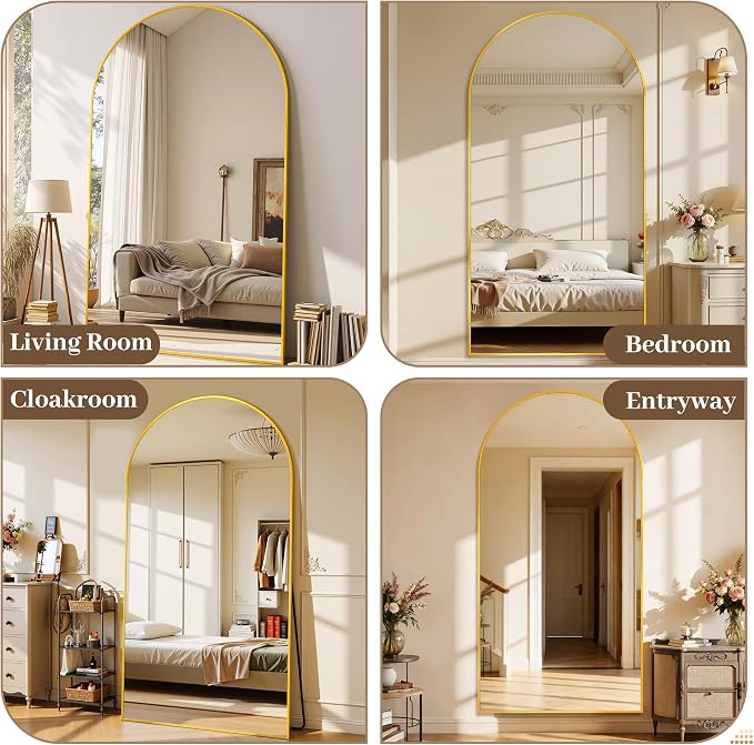 Suidia 82"x44" Arched Full Length Mirror - Image 8
