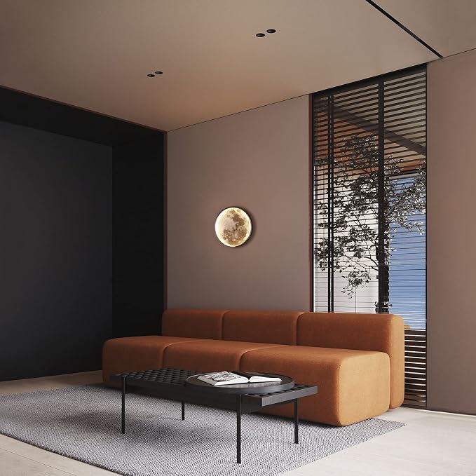 QIYIMEILUX Dimmable Moon Wall Sconce Plug in Modern LED Wall Light - Image 6