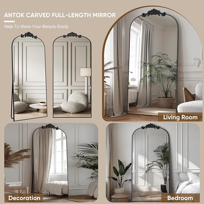 Antok Arched Full Length Mirror, Full Body Mirrors - Image 6