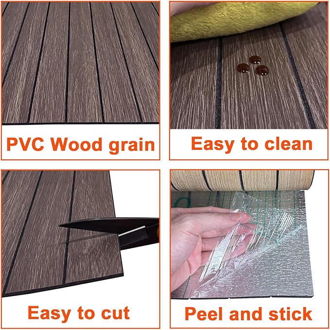 YU LI 3DH Peel and Stick PVC Slat Wall Panel 118"x15.75" Self-Adhesive Thick - Image 6