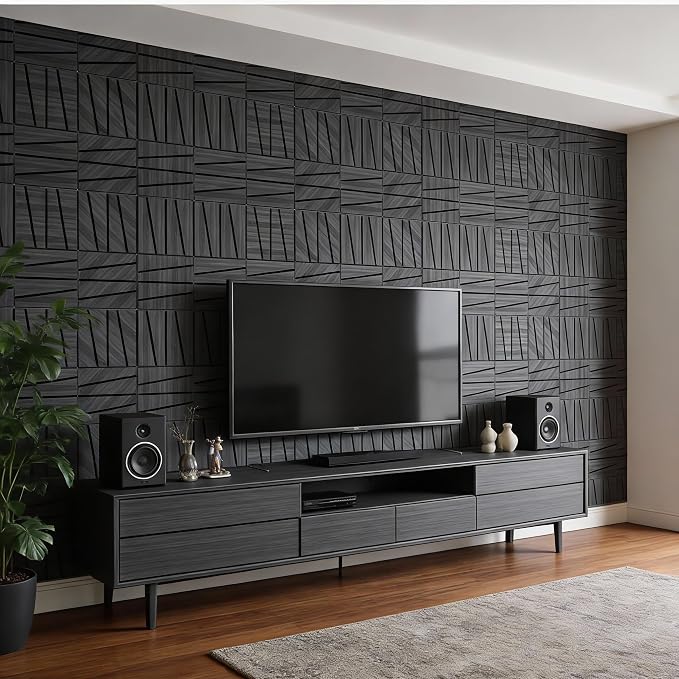 WoveN SounD Artisan Acoustic Wall Panels, 16 Pack 12x12 Inch, PVC Wood Grain - Image 8