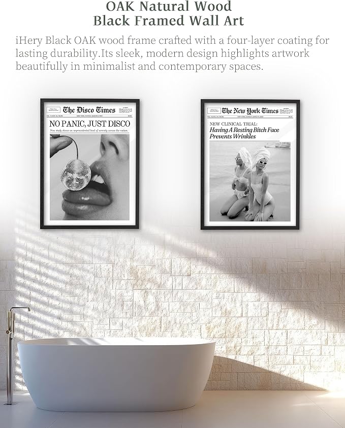 iHery Premium Natural Black OAK Wood 12x16in Having A Resting Face Prevents - Image 6