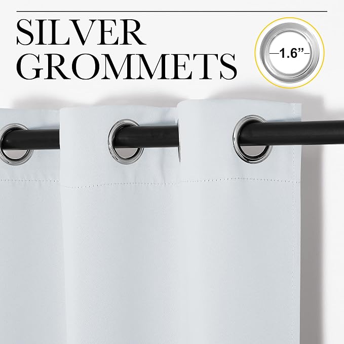NICETOWN Bedroom Blackout Curtains Panels, 1 Pair, 55 inches by 92 Inch - Image 2