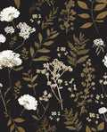 Laatse Dark Floral Wallpaper Peel and Stick Boho Wallpaper 17.5in x 393in by Laatse