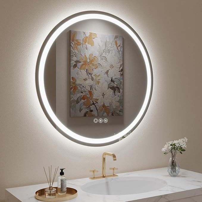 LOVESPEJO 32" Round LED Bathroom Mirror by LOVESPEJO