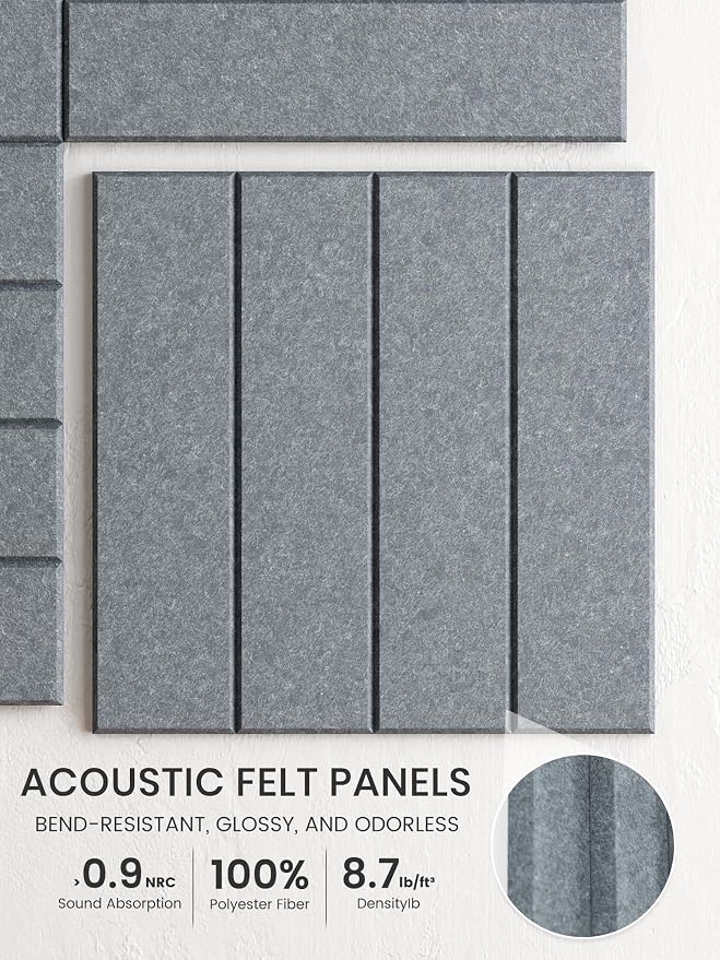 Bumusty Large Cork Board Alternative-36 x 24" Felt Bulletin Board Tiles - Image 3