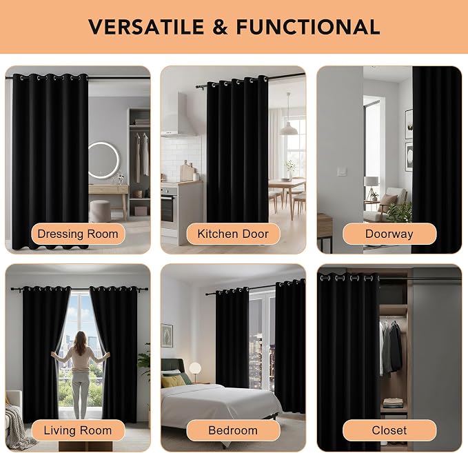BONZER Black Curtain Dividers - Image 5