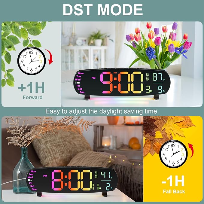 ANALOI Digital Wall Clock, 14.4 Inch Large Display Digital Wall Clock - Image 8