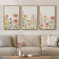 Framed Watercolor Floral Wall Art by MXART