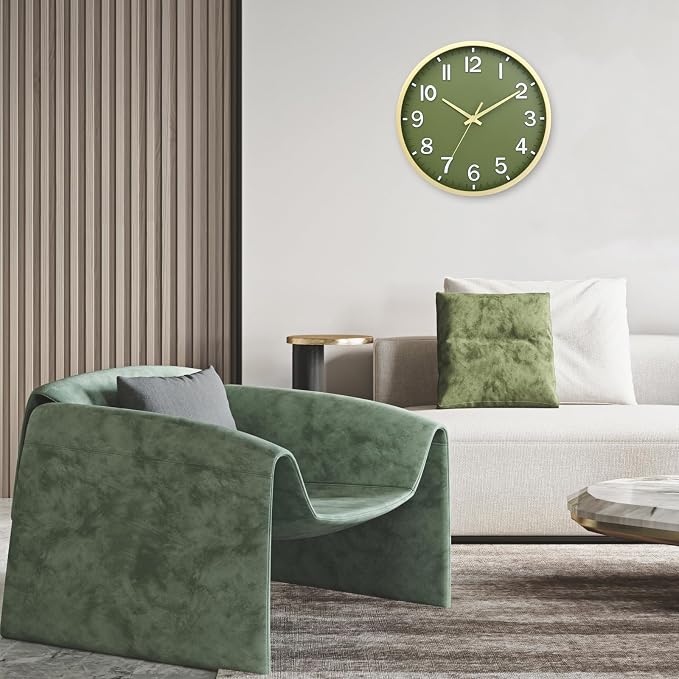 Wall Clocks Battery Operated 10 inch Modern Wall Clock, Silent Non Ticking Wall - Image 6