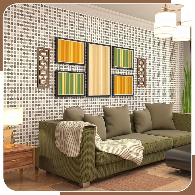CroBlissful 2 Pcs Mid Century Modern Wall Art Wood Mid Century Elegance Decor - Image 4