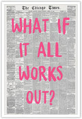 Liyark Retro Trendy Newspaper Canvas Wall Art by Liyark