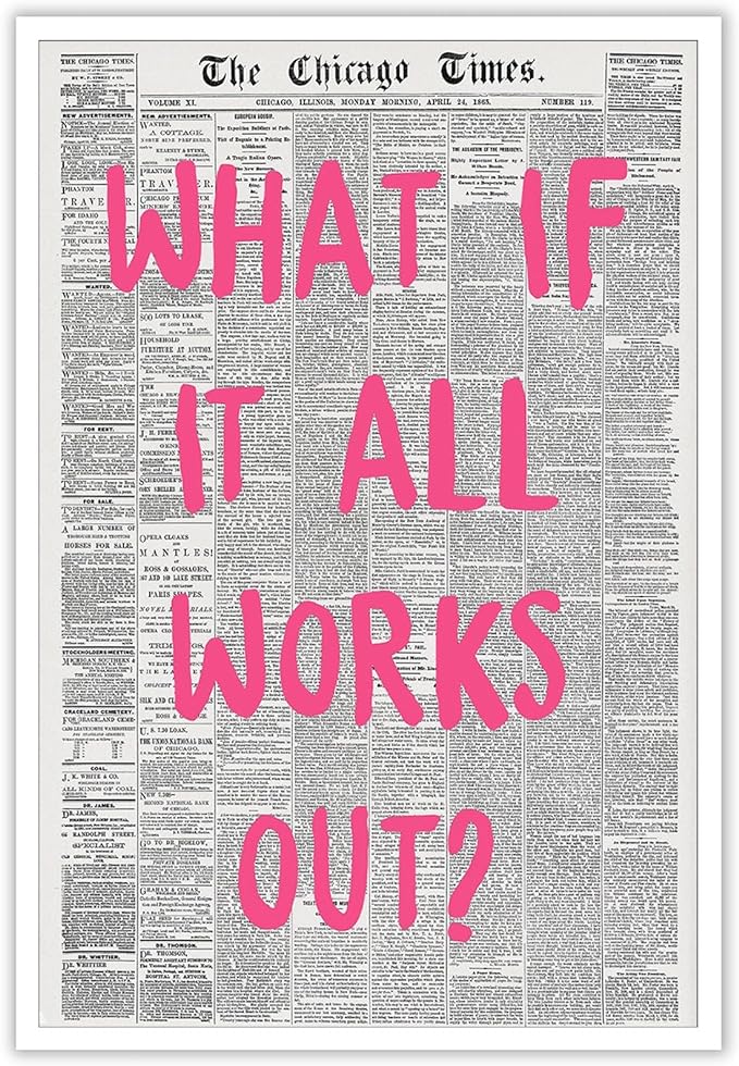 Liyark Retro Trendy Newspaper Canvas Wall Art by Liyark