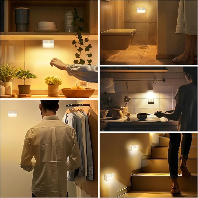 8 Pack Rechargeable Motion Sensor Stair Lights - Image 5