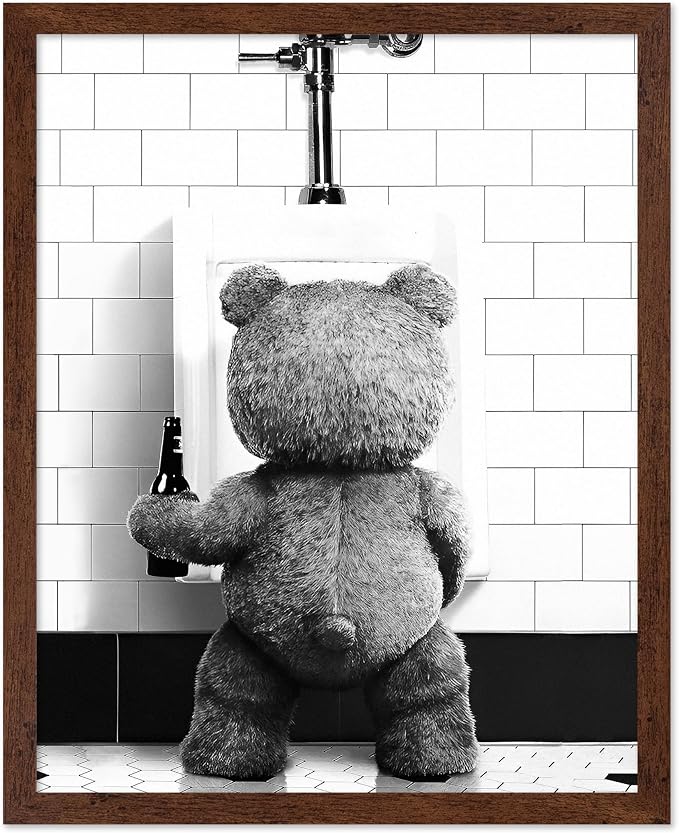 Poster Master Funny Teddy Bear Print by PosterMaster