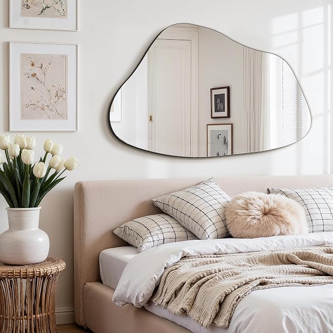 FICTOR Irregular Asymmetrical Wall Mirror, Living Room, Dining Room - Image 5