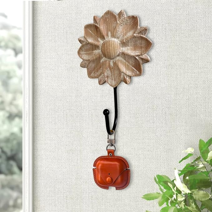 dwellington Flower Towel Hooks Decorative Hooks Hanger - Image 7